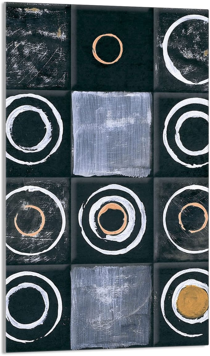 TMK ArtDeko - Snijplank van gehard glas - 30x52 cm - Multifunctioneel - Decoratief