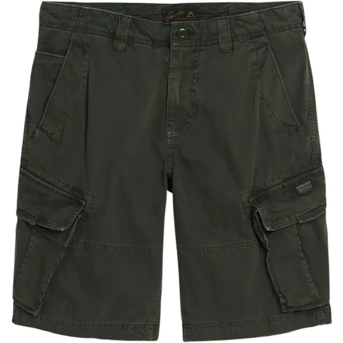 Superdry Core Cargo Short Relaxed Pasvorm Groen Grootte: 30