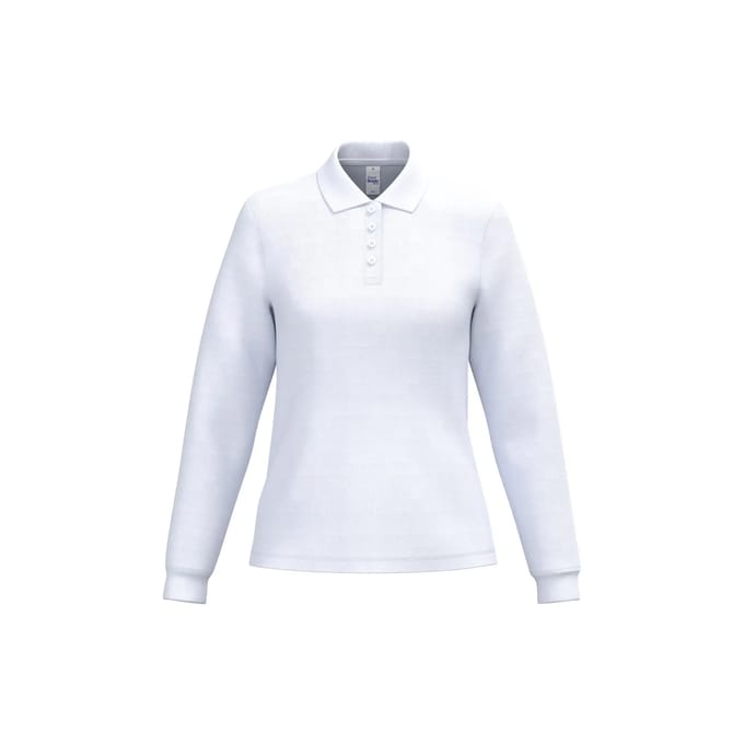 Damespolo piqué met lange mouwen iDeal Basic Brand