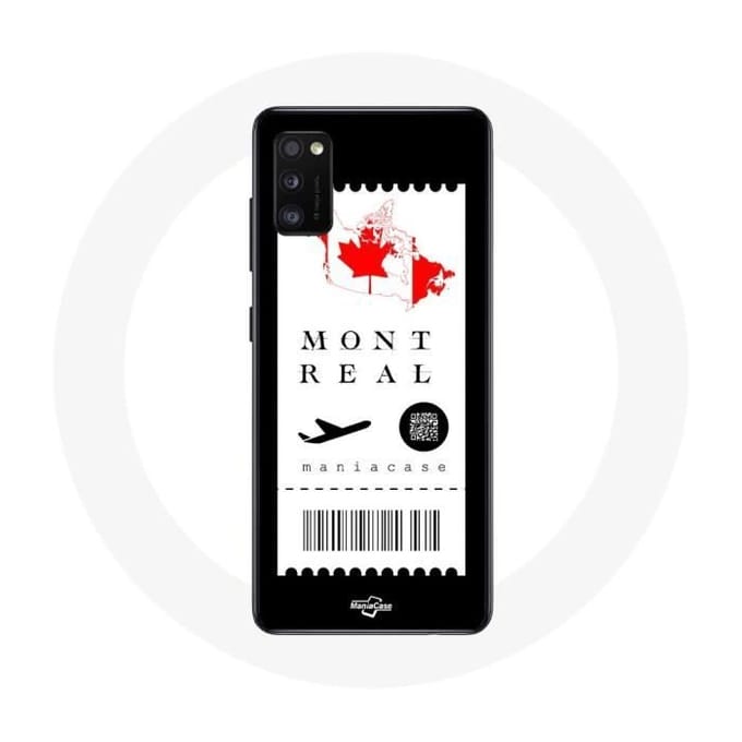 Hoesje Samsung Galaxy A41 Vliegticket Montreal