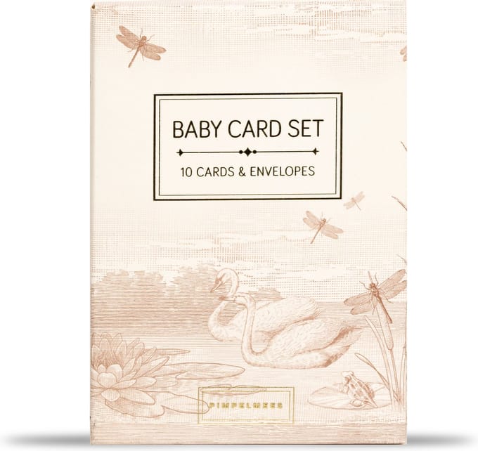 Pimpelmees card binder 10 cards - incl. envelopes - warm nude