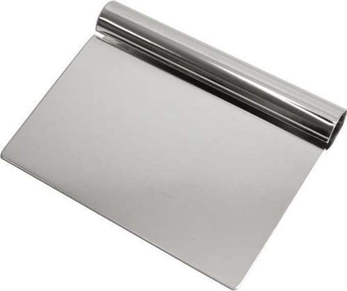 *** 2 Stuks Luxe RVS Deegschraper - Set Deegsnijders - Deegkrabber - Beslagschraper - Duurzaam RVS van Heble® ***