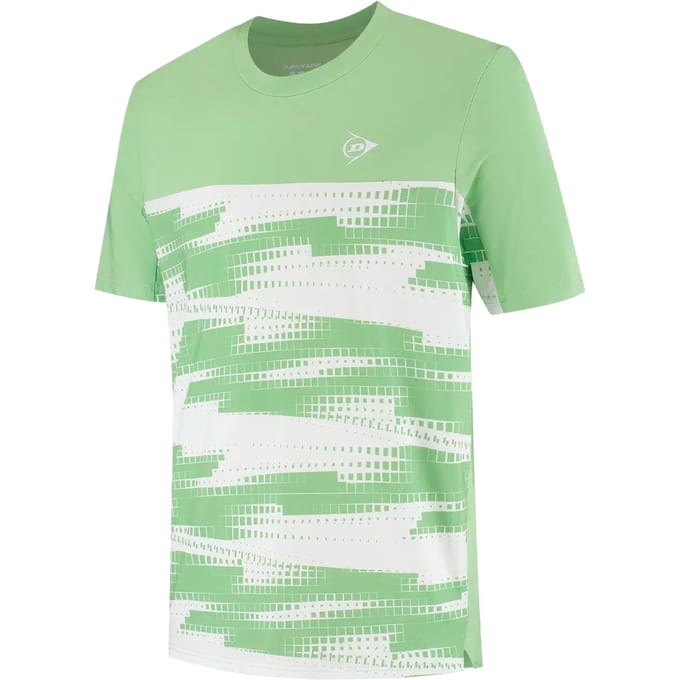 Dunlop Game T-shirt Heren-lichtgroen, wit