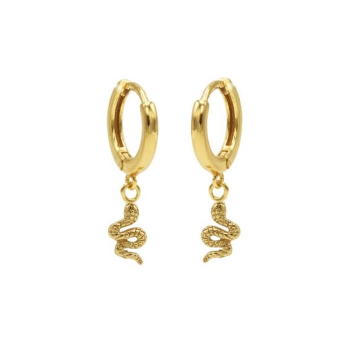 Karma hinged hoops symbool snake gold M1990HIN