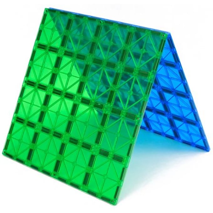 Magnetisch Speelgoed - Uitbreidingsset - Basisplaten - Groen&Blauw