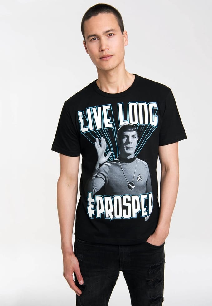 Logoshirt T-Shirt Spock – Star Trek – Live Long & Prosper