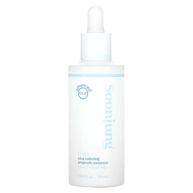 ETUDE, Soonjung, Cica Calming Ampoule Essence, 50ml (1.69fl oz) white
