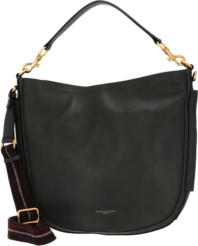GIANNI CHIARINI Schoudertas Borsa Pelle Shoulderbag Field Green Groene
