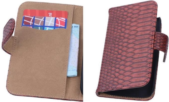 Rood Slang Samsung Galaxy Core i8260 Book/Wallet Case/Cover