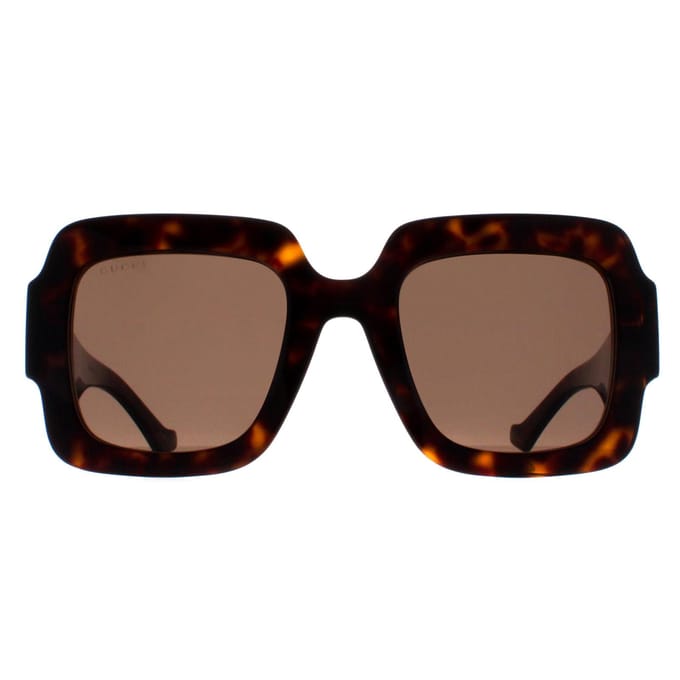 Gucci Vierkante Dames Havana Bruin GG1547S