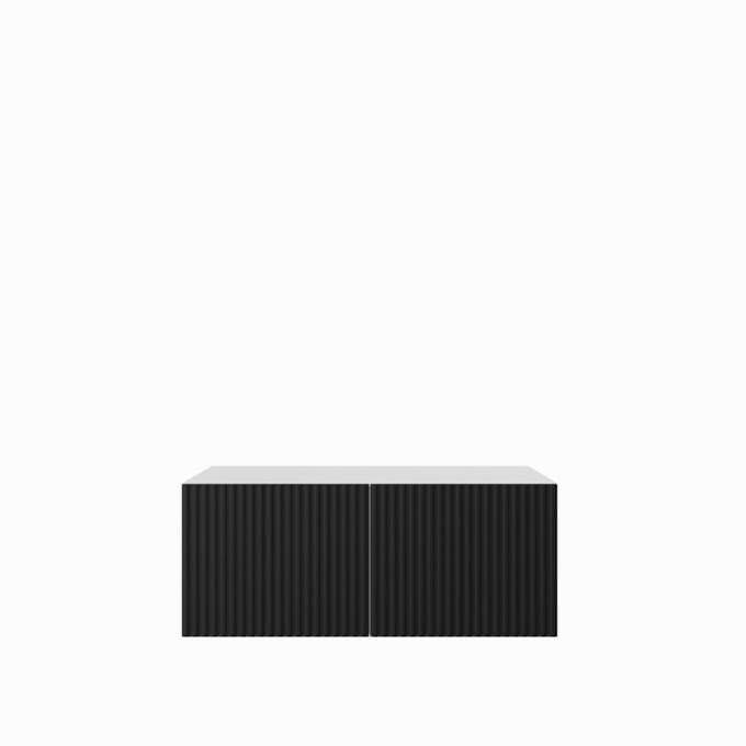 TV-kast Noe 1x100 cm (wit + zwart)