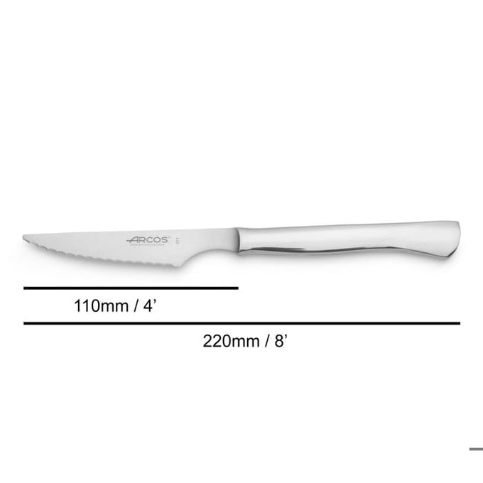 Couteau à steak en inox lame cranté 11 cm Cuchillos de mesa-
