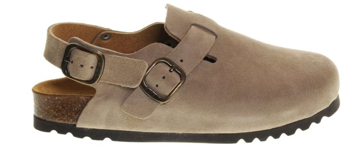Scholl Scholl Fae Muiltjes Backstrap beige Suède