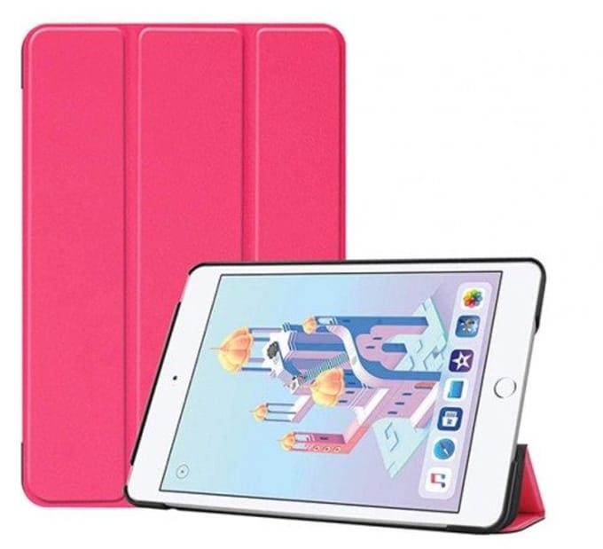Slim Smart Case Hoes voor iPad Pro 12.9 (2015/2017) – Kunstleer – Tri-Fold Stand – Sleep/Wake Roze
