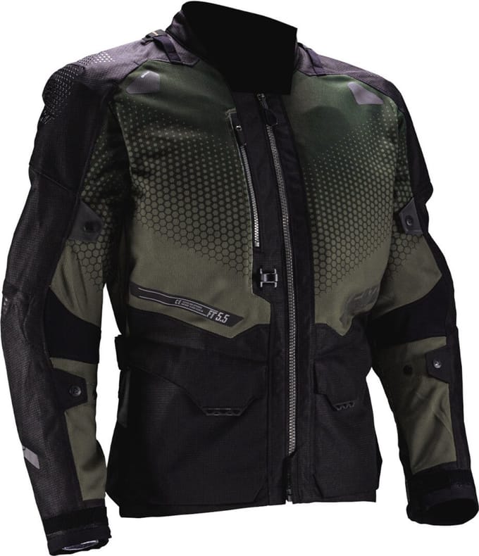 Leatt ADV FlowTour 5.5 Bos Zwart Olijf Waterdichte Textieljas - Jas