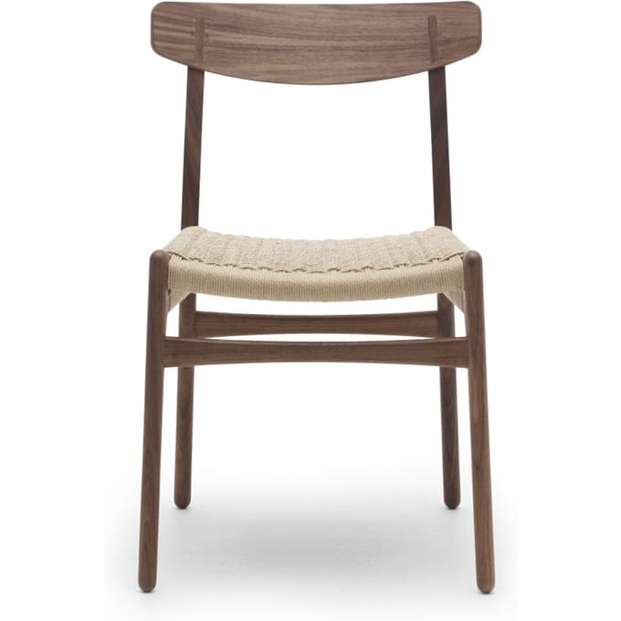 Carl Hansen & Søn - CH23 stoel - walnoot geolied - Notenhout - Vlecht natuur - bruin