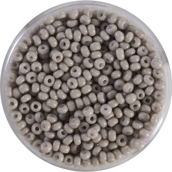 Rocailles, rijke kleuren, 2,6mm - Lichtgrijs