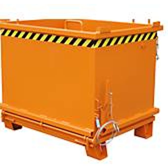 Bodemklepcontainer SB 1000, oranje