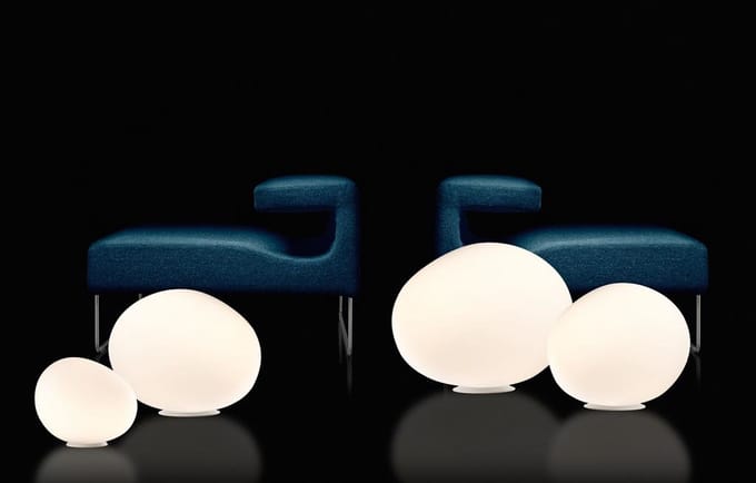 Foscarini - Poly Gregg tafellamp - XL Ø 59 cm - wit
