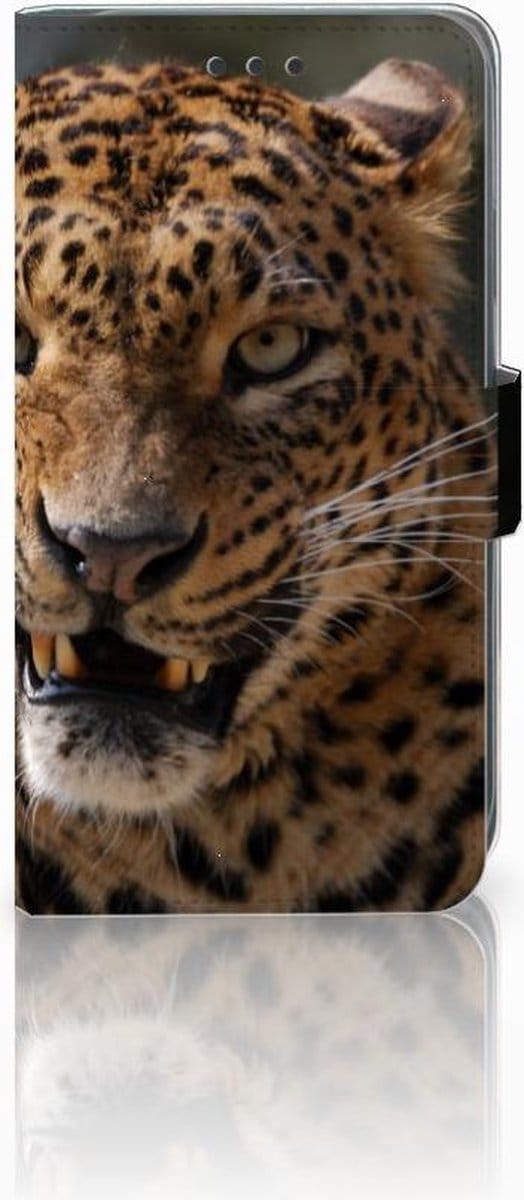 Apple iPhone Xr Telefoonhoesje met Pasjes Luipaard