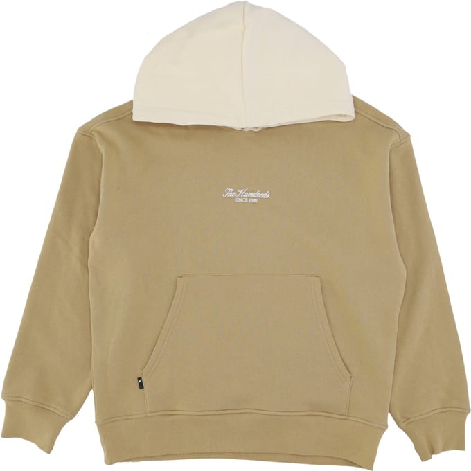 Rich herenhoodie kaki trui
