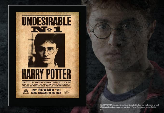 Muurplaat "Undesirable N1" Harry Potter