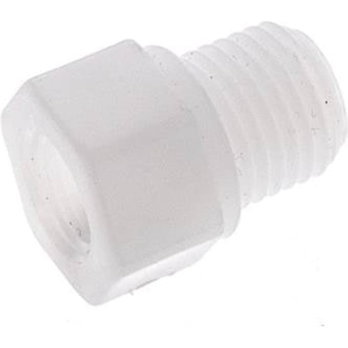 Verloopring G1/8'' Binnendraad X G1/4'' Buitendraad Polypropyleen (PP) 10bar FDA 17mm Hex