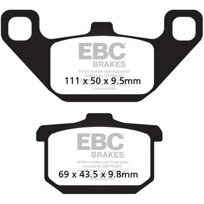 Ebc Fa-v Series Fa085v Gesinterde Remblokken Zwart
