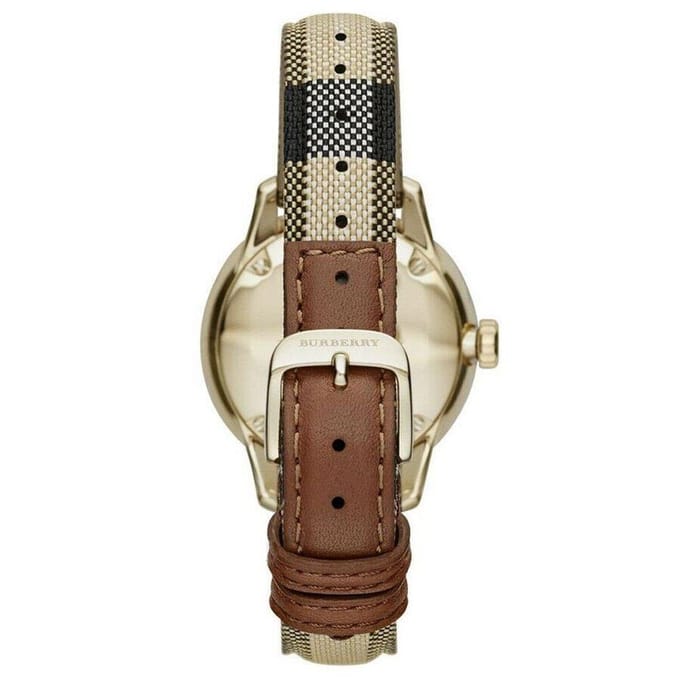 Burberry BU10104 Honing geruit gestempeld wijzerplaat dameshorloge