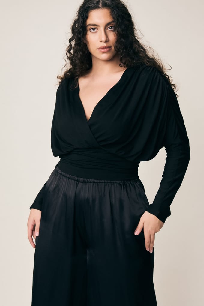 VIVEH Salvia Top Black Größe: 40 | Longsleeves Outlet | Damen | Schwarz