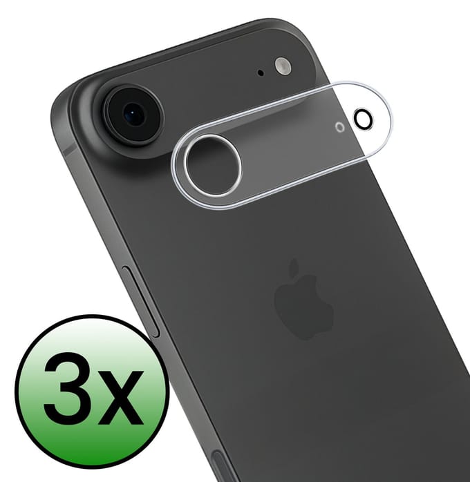 Camera Lens Protector - 3 Stuks Geschikt voor Apple iPhone Air - Camera Screenprotector Beschermglas - Gehard Glas - Tempered Glass - Screen Protector