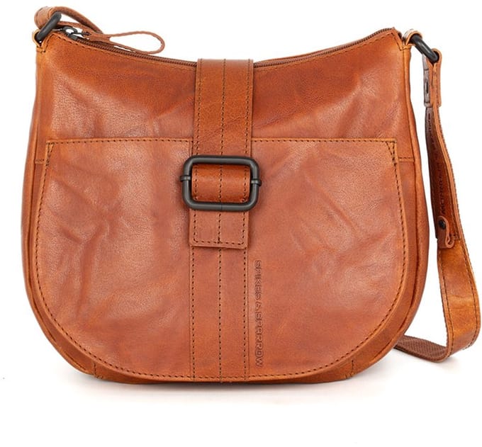 Leren Crossbodytas - Donnella - Brandy