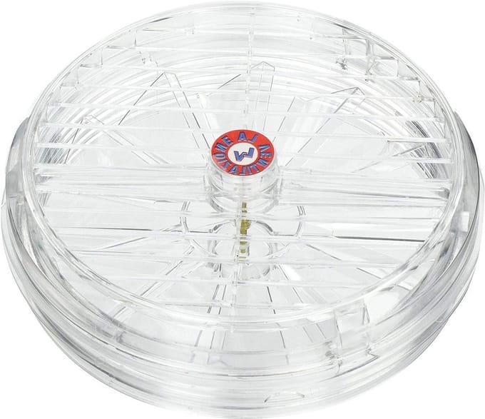 Ventilatorkachel Glas - Ventilatierooster - Ventilatie Ramen - Vast Rooster - 170 mm Diameter - Transparant