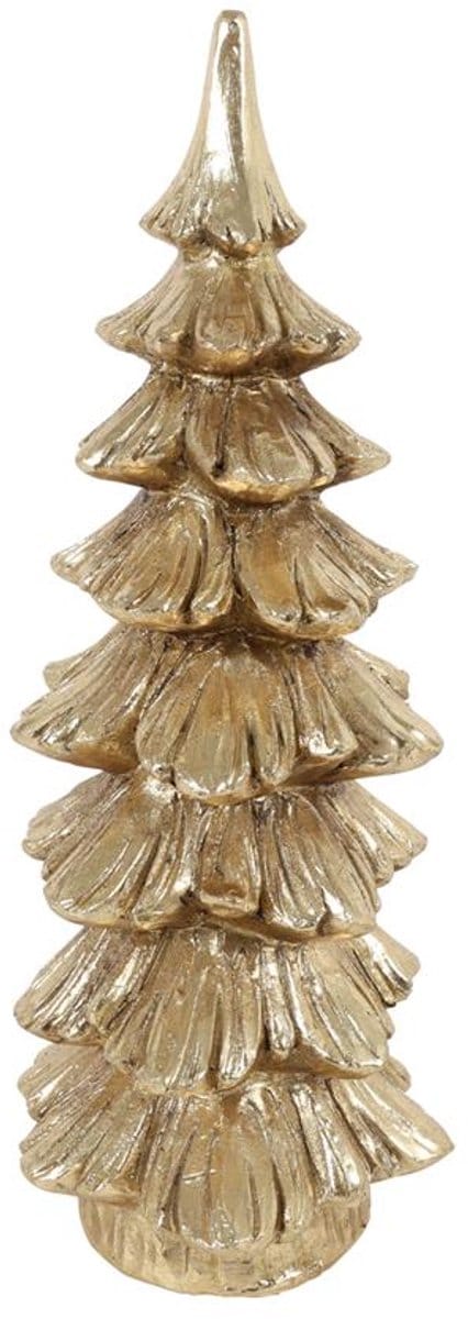 Ornament boom XL goud 16,5x14x36,5cm