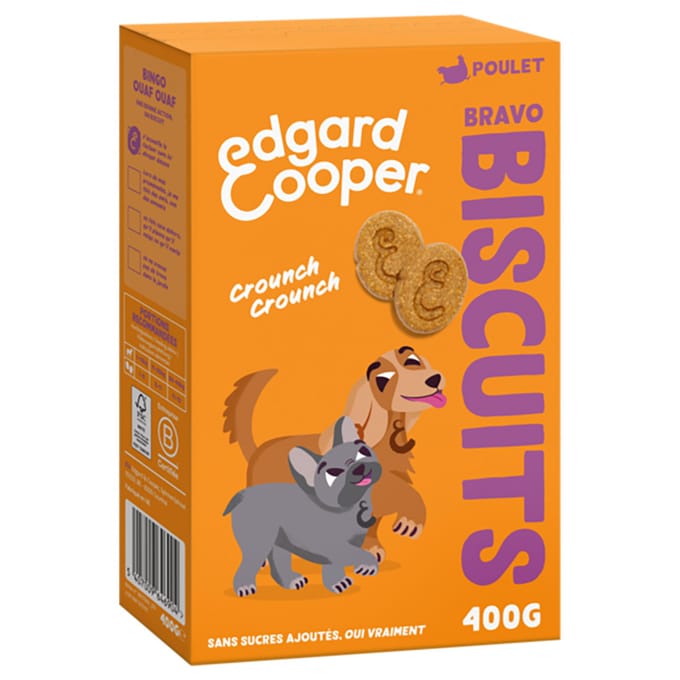 Edgard & Cooper Adult Biscuits voor Honden - Kip (2 x 400 g)