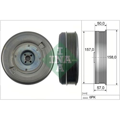 Schaeffler Ina Riemschijf, krukas INA 544 0513 10