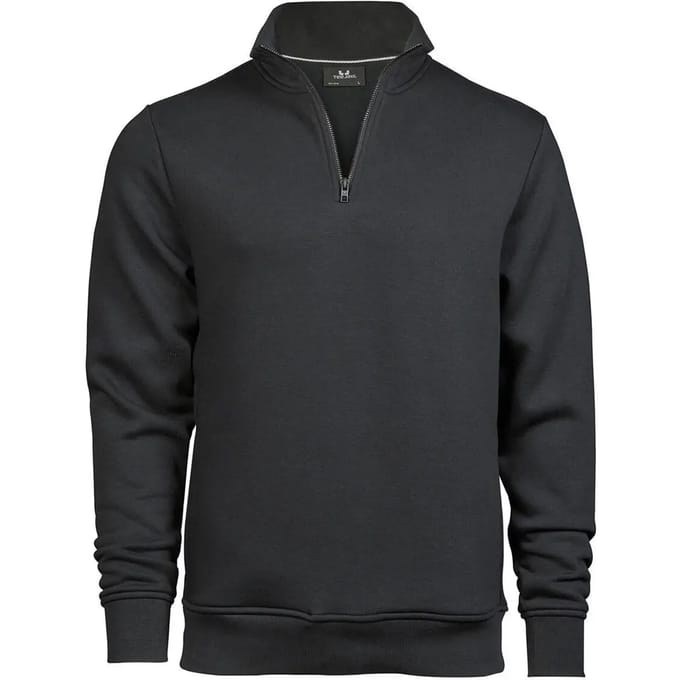 Tee Jays - Half Zip Sweatshirt trui - Dark Grey (Solid) maat S