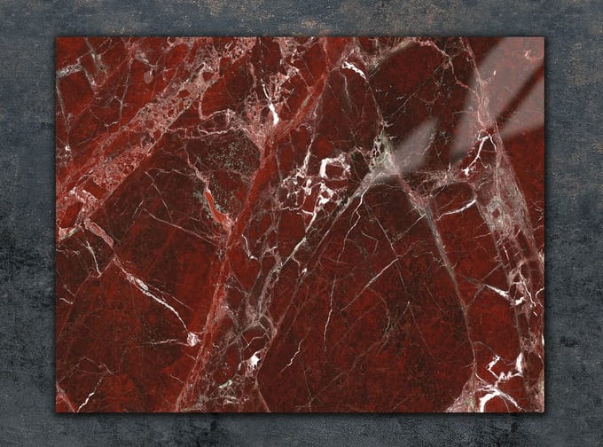 TMK ArtDeko - Snijplank - 30x22 cm - Glas - Marmer Look