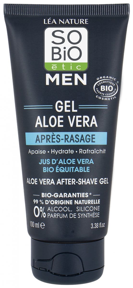 SO’BiO étic For men aftershave gel aloe vera 100 Milliliter