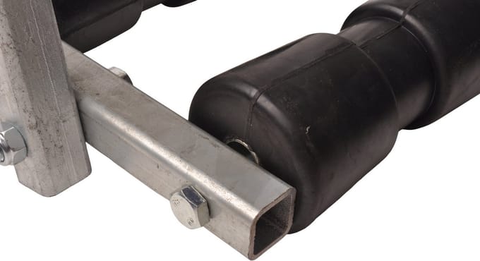 Kantelbare kielrol set - 183x85 mm - 30x30 mm koker - 2 delig