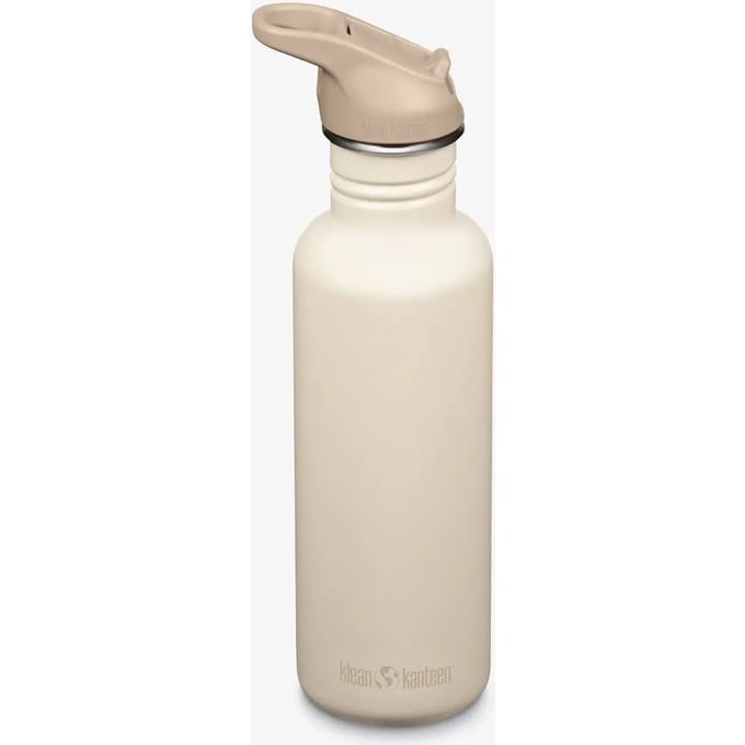 Klean Kanteen Drinkfles Classic Narrow 800 ml met FlipSportdop - Drink accessoires - White Cap Grey