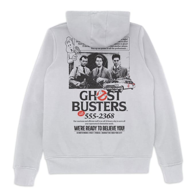 Ghostbusters Vintage Advert Hoodie - White - S