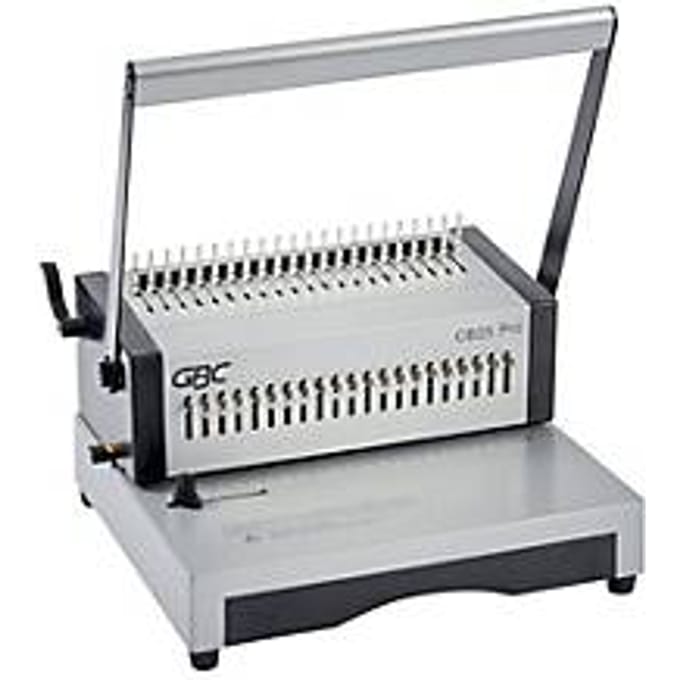 GBC CombBind CB25 Pro - A4 inbindmachine, perforeren van 25 vellen, inbinden van 500 vellen, plastic kam tot 51 mm, metaal, zilver