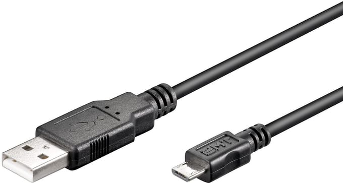 Wentronic - USB 2.0 A Male naar USB 2.0 Micro Male - 5 m