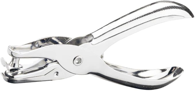 Dailygoods- Gatpons Metalen - Handmotiefpons - Perforator 6 mm - Gatentang - Compact - Robuuste Constructie