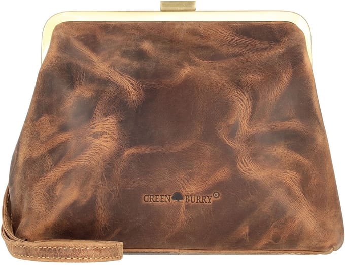 GREENBURRY schoudertas Vintage Crossbody Bag Brown bruine