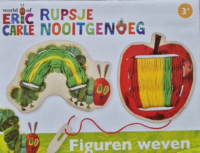 Rupsje NooitGenoeg - Eric Carle - Figuren Weven - Knutselen