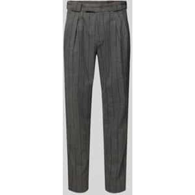 Stoffen broek van wolmix model 'Livio'