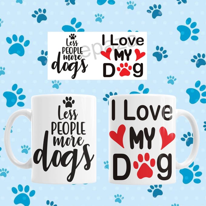 Mok Less people more dogs  (I Love my dog/s)