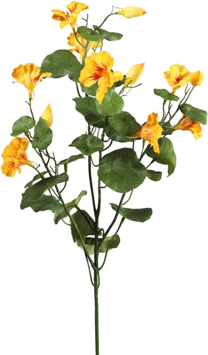 Viv! Home Luxuries Oost-Indische Kers - zijden bloem - geel - 71cm